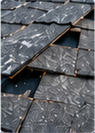 Wind-lifted asphalt shingles &mdash; Free Roof Program Los Angeles