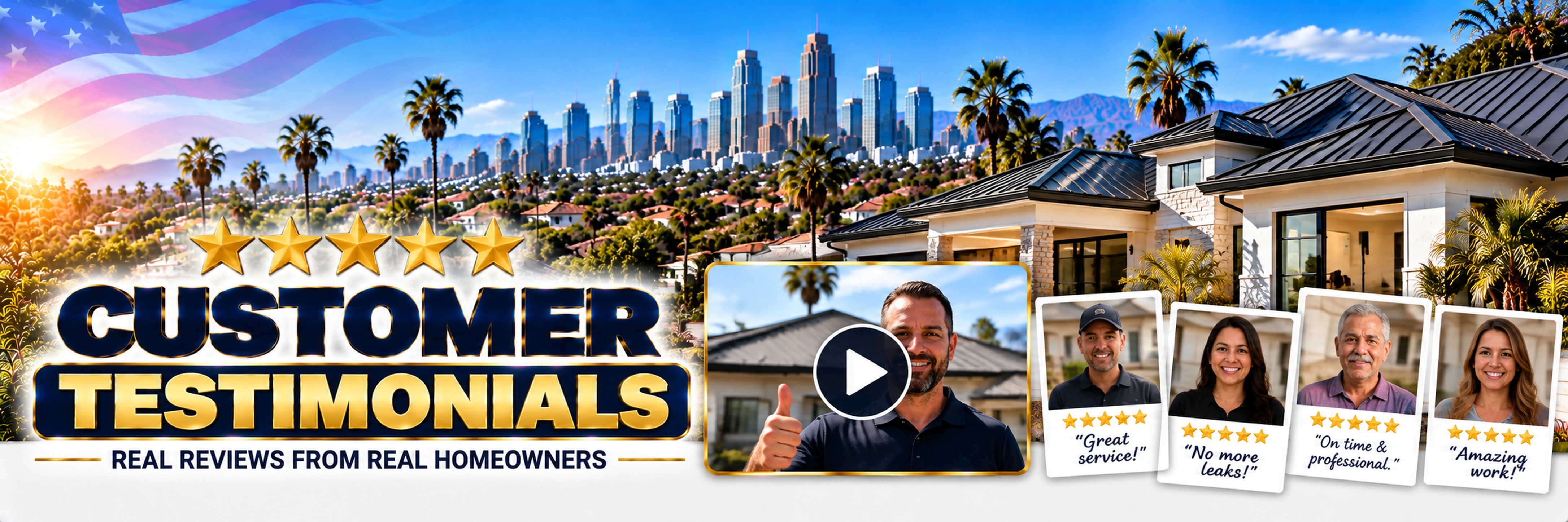Customer video testimonials from Los Angeles homeowners &mdash; Los Angeles Roofing